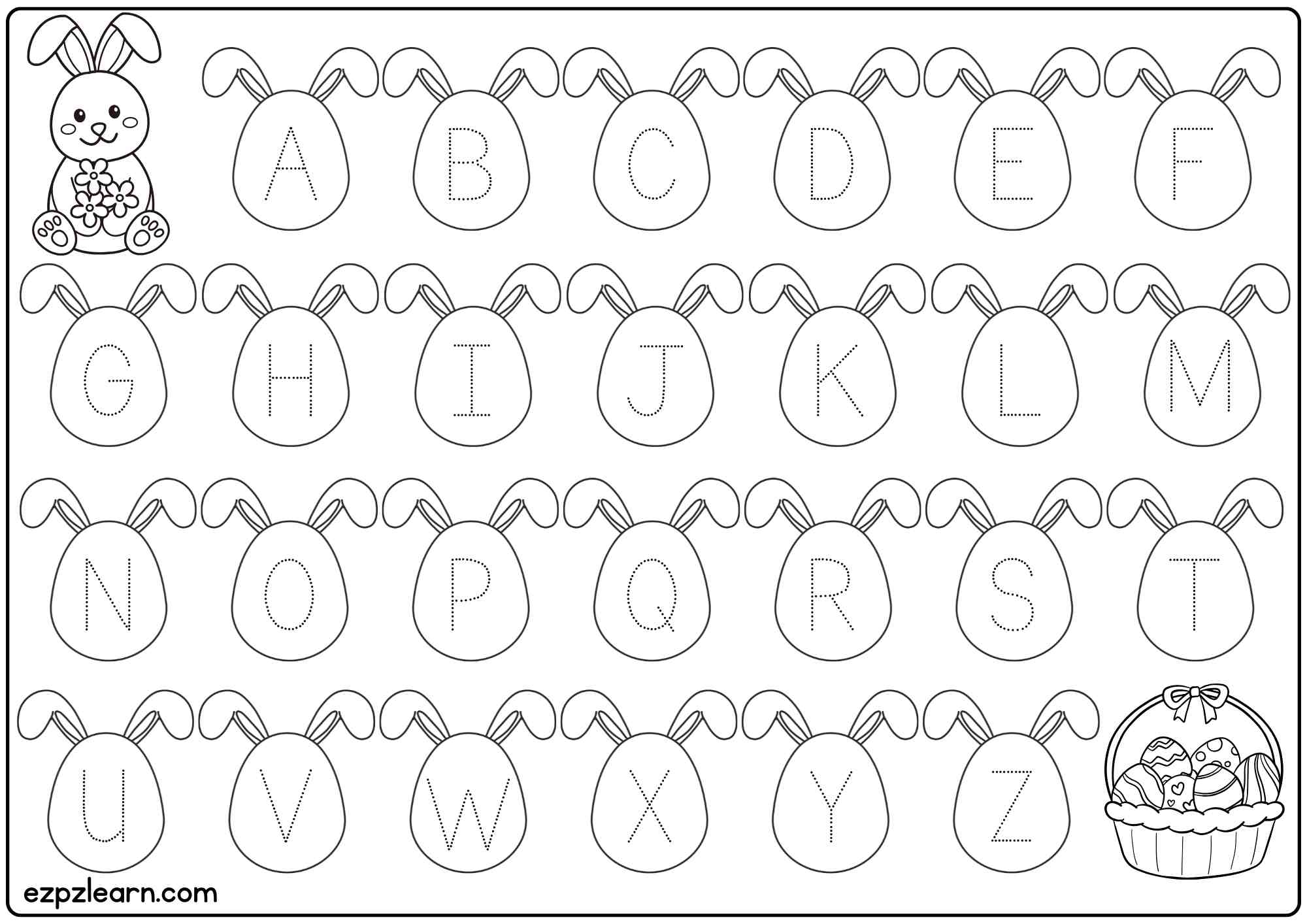 letter tracing worksheets pdf