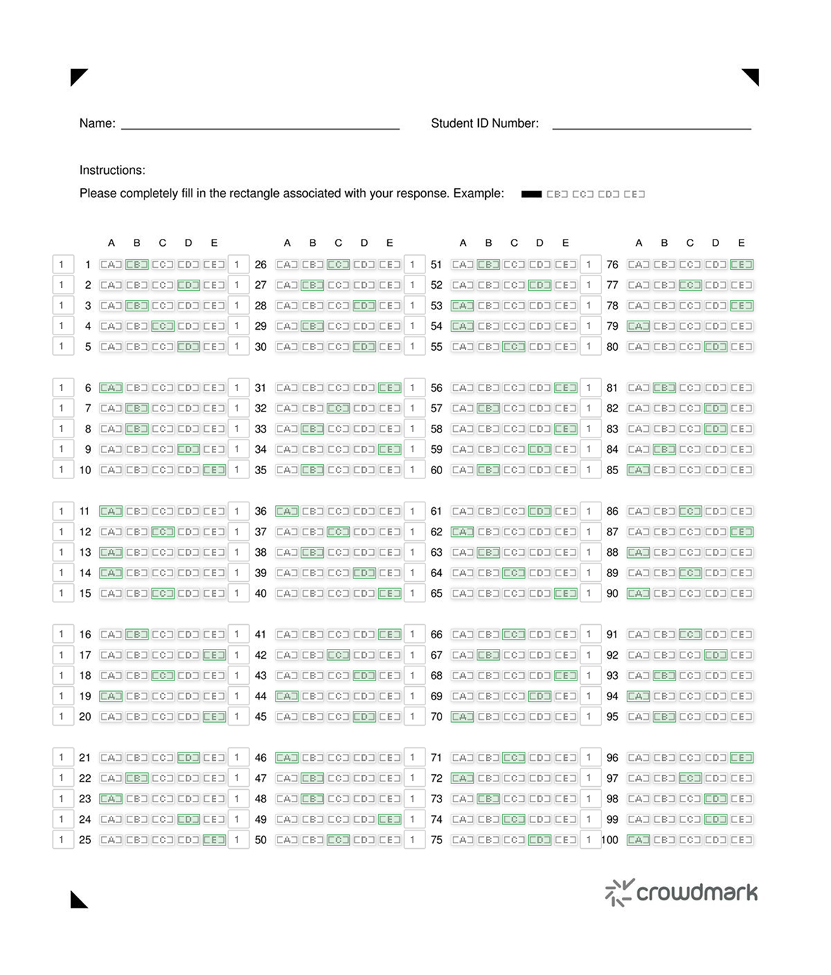 Using AI assisted Multiple Choice Questions In Crowdmark Booklets 