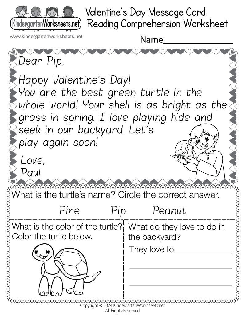 free printable worksheets reading comprehension