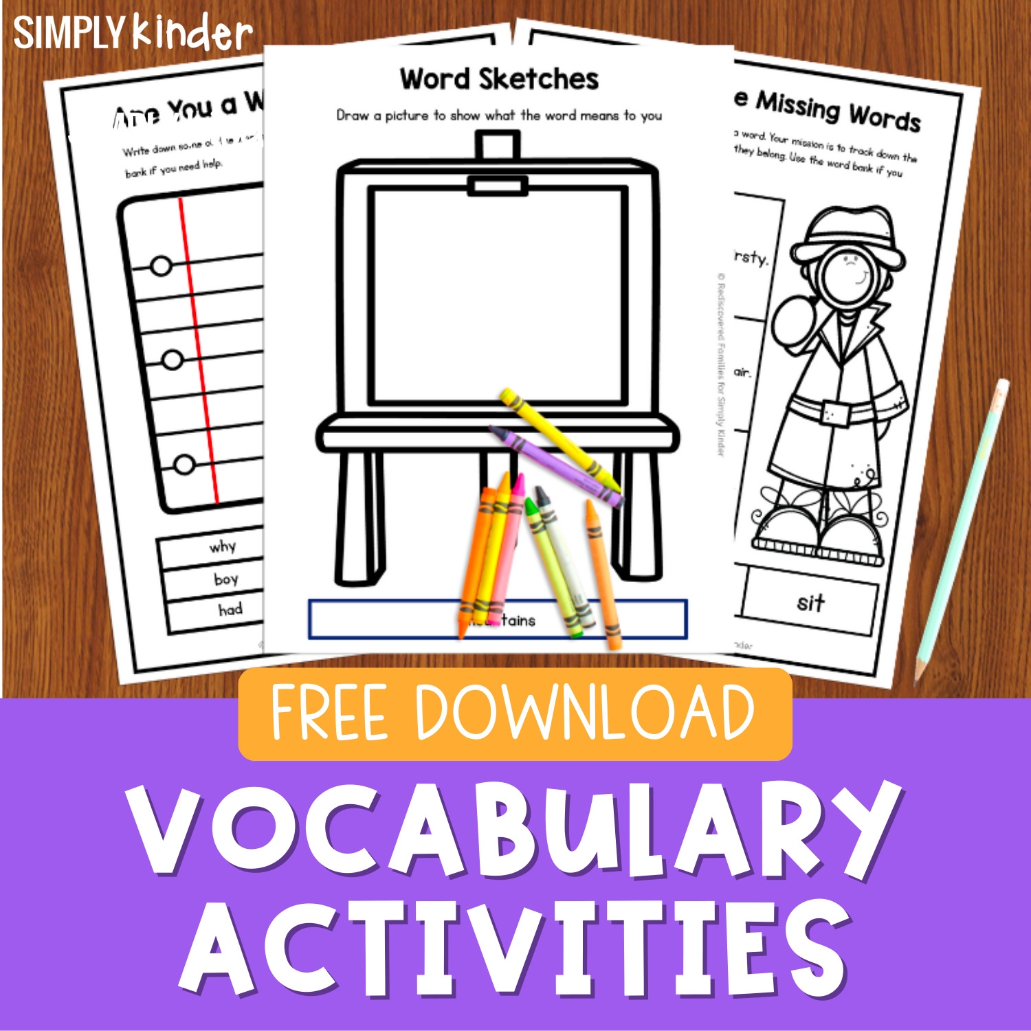 Vocabulary Activities And Ideas For Kindergarten Simply Kinder