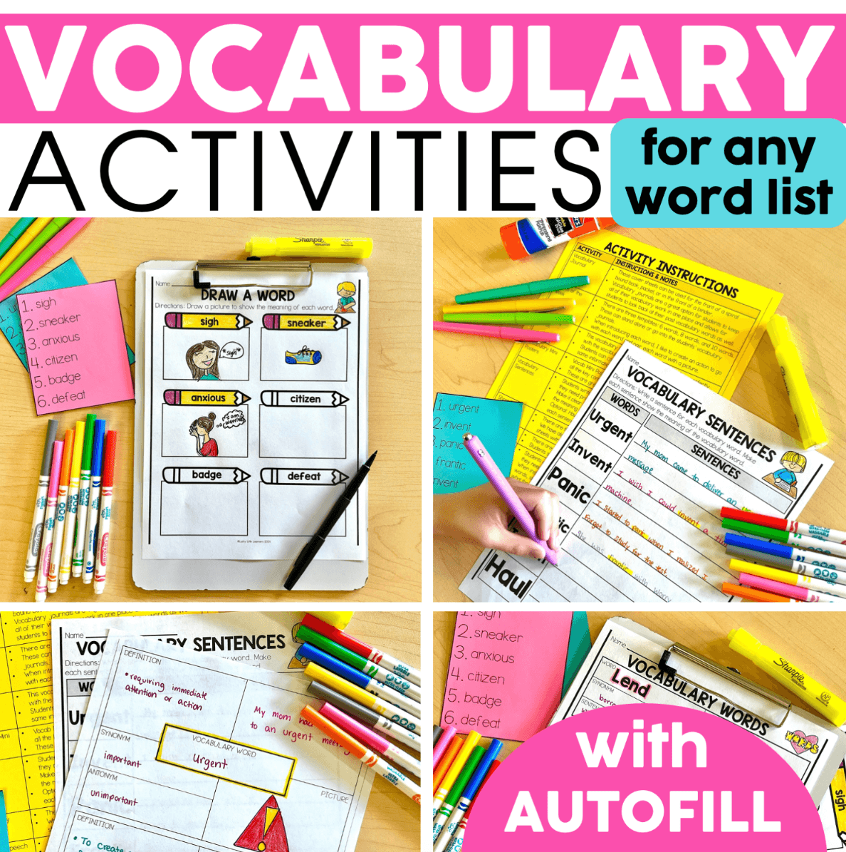 vocabulary words for 2nd graders