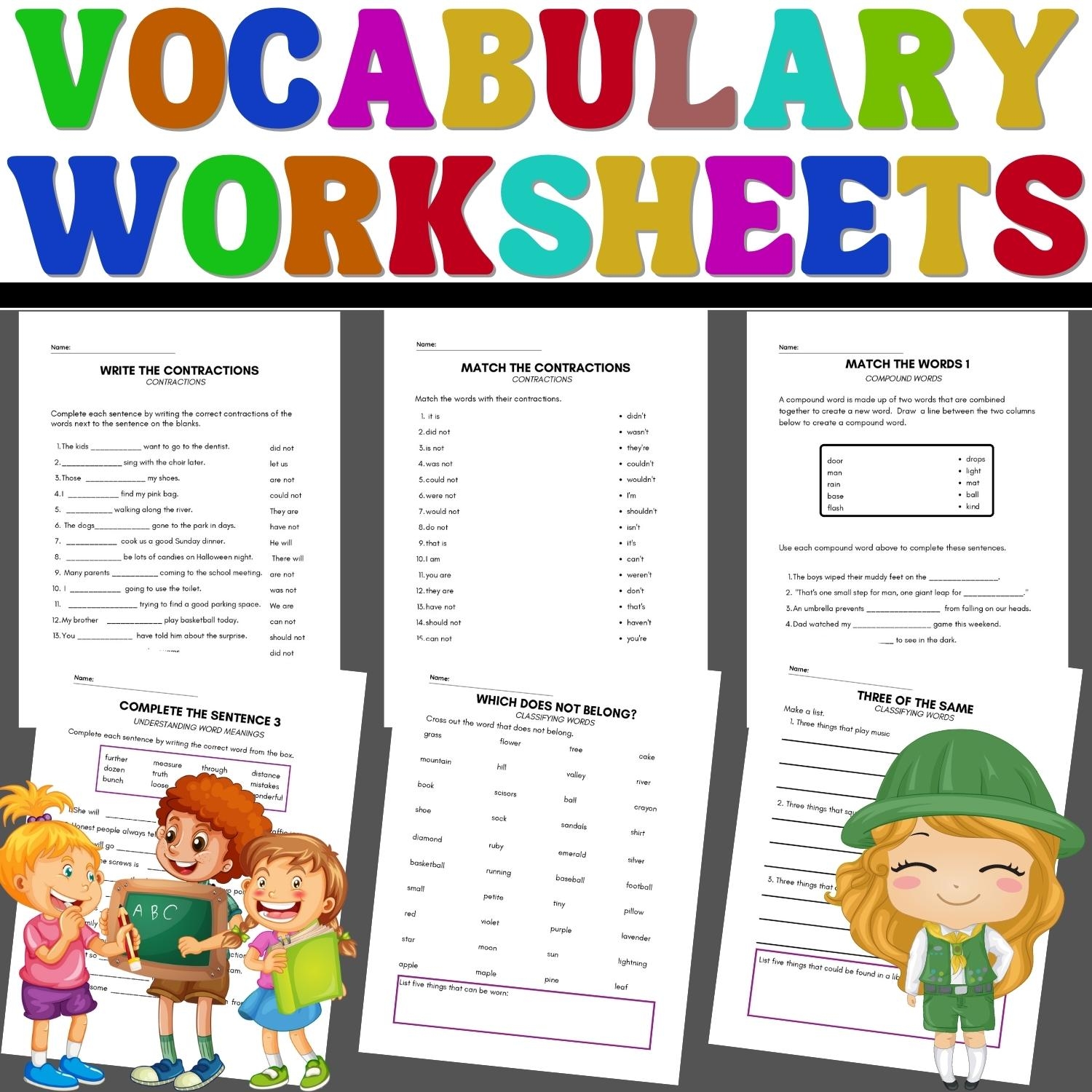 Vocabulary Worksheets Worksheets And Vocabulary Activities Made By Teachers