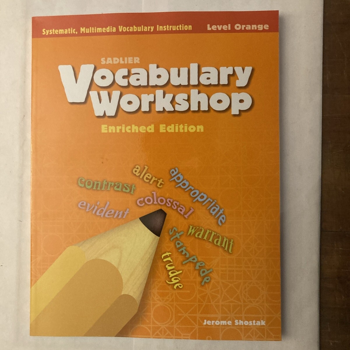 Vocabulary Workshop Level Orange Enriched Edition Grade 4 Shostack Sadlier EBay