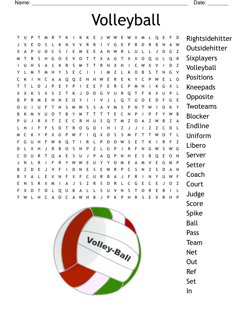 volleyball vocabulary english