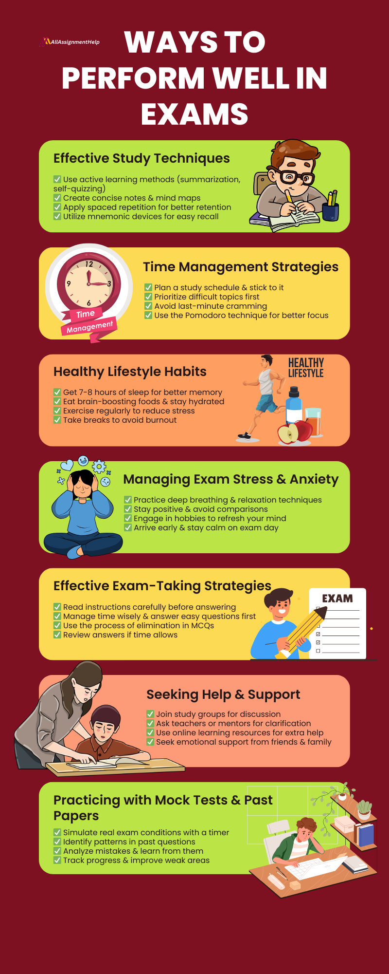 Ways To Perform Well In Exams All Assignment Help
