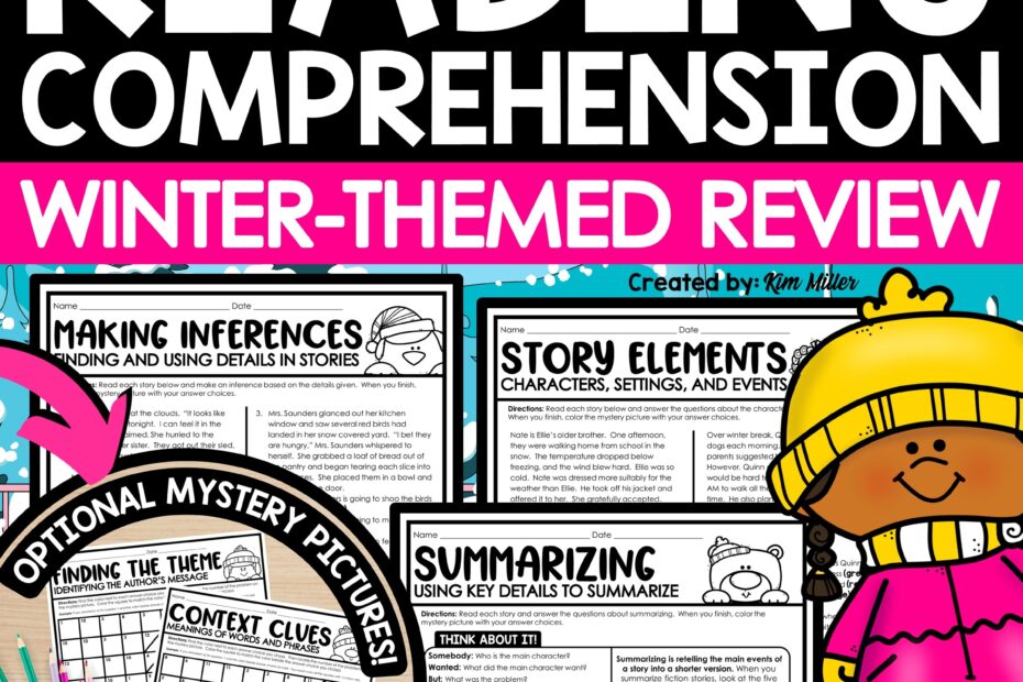 Winter Activities Reading Comprehension Passages And Questions 4th 5th Grade A Love Of Teaching Kim Miller