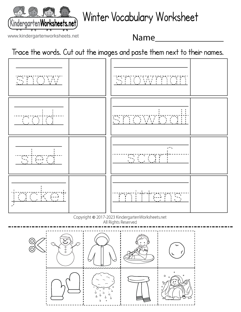 vocabulary worksheets free printable