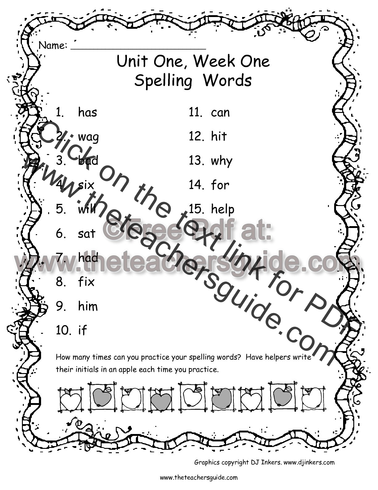 Wonders Second Grade Unit One Week One Printouts