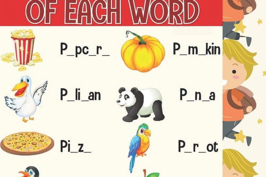Write The Missing Letter Of Each Word Fill The Space Blank With The Right Letter To Correctly Write The Word