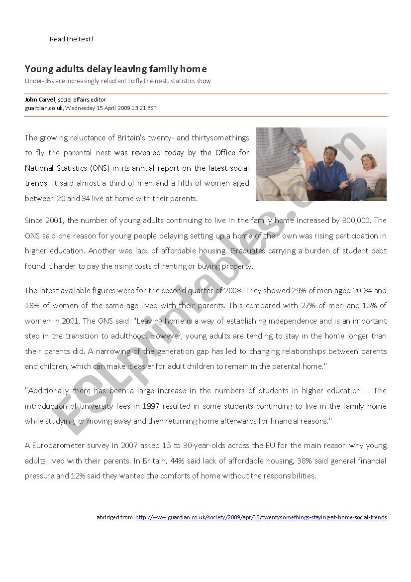 adult esl reading passages