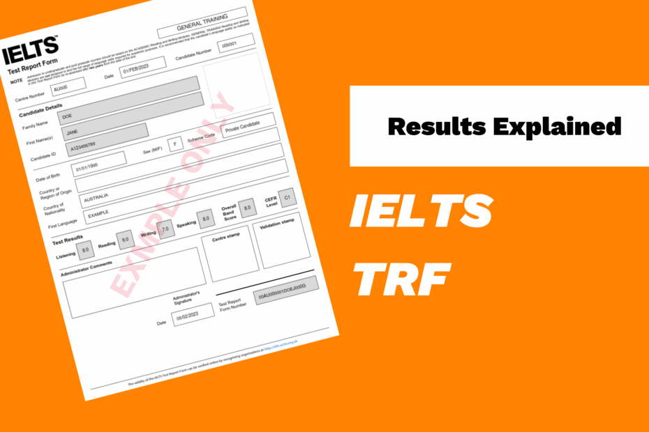 Your IELTS One Skill Retake Results OSR Test Report Form IELTS Australia